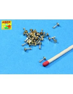 Imitation of Hexagonal bolts 1, 55 mm x 30 pcs., 1/16 - Aber Models...