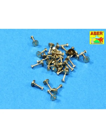 Imitation of Hexagonal bolts 1, 55 mm x 30 pcs., 1/16 - Aber Models...