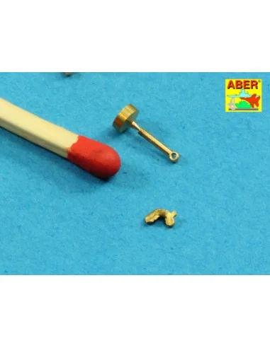 Wing nuts with turned bolt x 12 pcs., 1/16 - Aber Models 16105