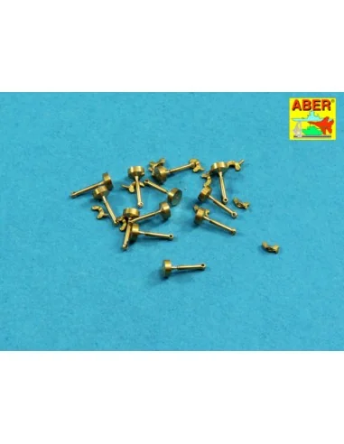 Wing nuts with turned bolt x 12 pcs., 1/16 - Aber Models 16105