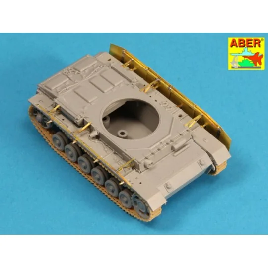 Side skirts for PzKpfw III - Aber Models 72 A09