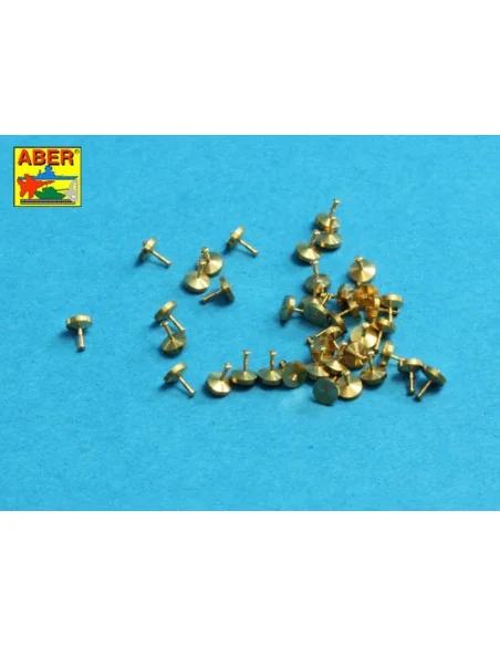 Turned rivets 0, 9 x1, 3 x 0, 5mm 40 pcs., 1/16 - Aber Models 16106