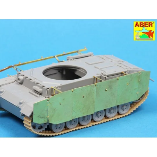 Side skirts for PzKpfw III - Aber Models 72 A09