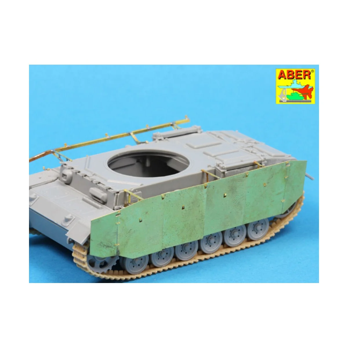 Side skirts for PzKpfw III - Aber Models 72 A09