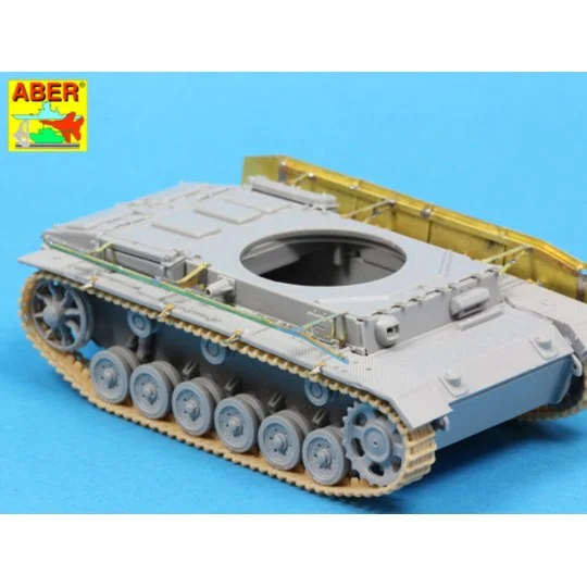 Side skirts for PzKpfw III, 1/72 - Aber Models 72 A09
