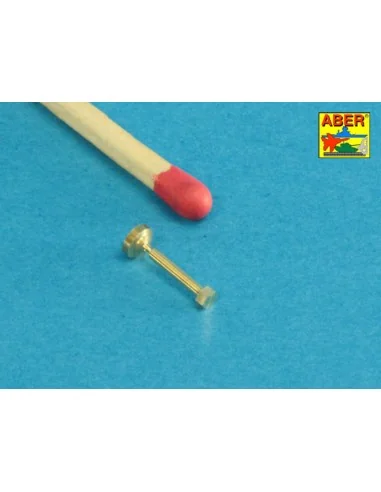 Turned imitation of Hexagonal bolts 1, 6 x 6, 0 mm x 25 pcs., 1/16 ...