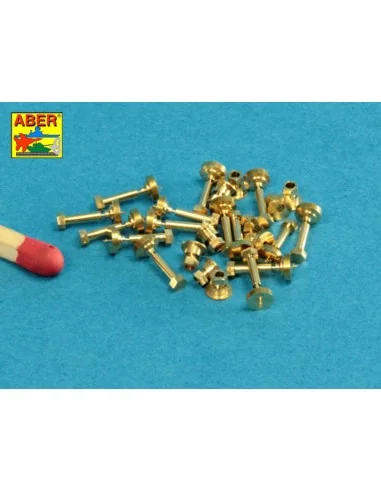 Turned imitation of Hexagonal bolts & nuts 1, 6 x 4, 0 mm x 15 pcs....
