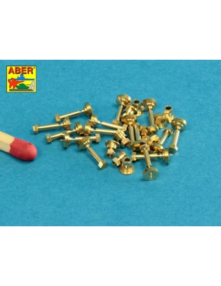 Turned imitation of Hexagonal bolts & nuts 1, 6 x 4, 0 mm x 15 pcs....