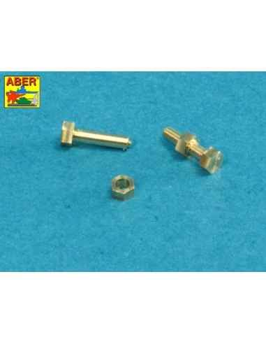 Turned imitation of Hexagonal bolts & nuts 1, 6 x 4, 0 mm x 15 pcs....