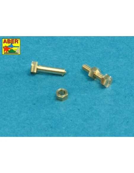 Turned imitation of Hexagonal bolts & nuts 1, 6 x 4, 0 mm x 15 pcs....