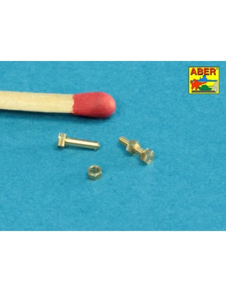 Turned imitation of Hexagonal bolts & nuts 1, 6 x 4, 0 mm x 15 pcs....