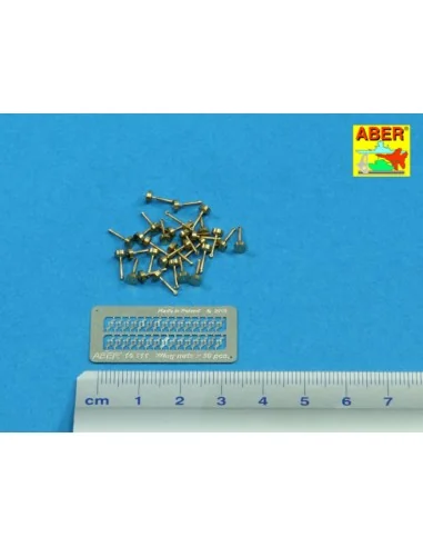 Wing nuts PE nuts with turned bolt x 30 pcs., 1/16 - Aber Models 16111