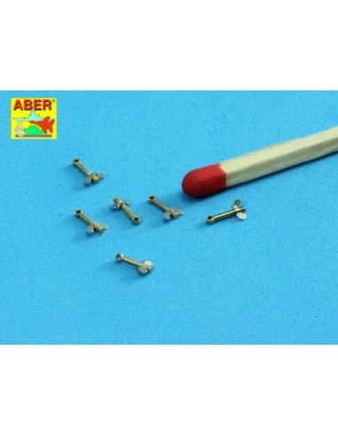 Wing nuts PE nuts with turned bolt x 30 pcs., 1/16 - Aber Models 16111