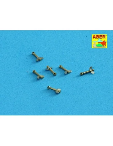 Wing nuts PE nuts with turned bolt x 30 pcs., 1/16 - Aber Models 16111