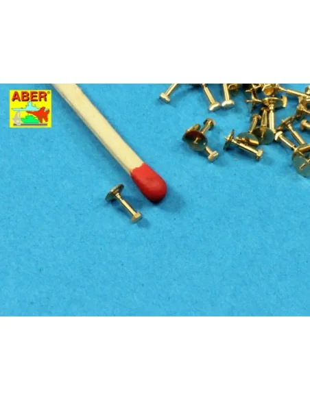 Turned Hexagonal bolts (1, 34x2, 60mm) x 30 pcs., 1/16 - Aber Model...