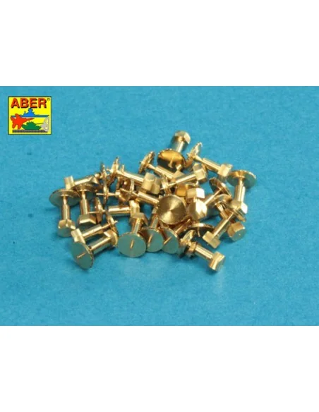 Turned imitation of Hexagonal bolts 1, 75 x 2, 20 mm x 25 pcs., 1/1...
