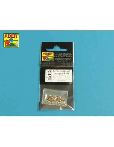 Turned imitation of Hexagonal bolts 0, 85 x 1, 30 mm x 30 pcs., 1/1...