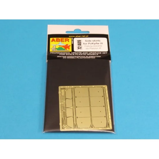 Side skirts for PzKpfw III - Aber Models 72 A09
