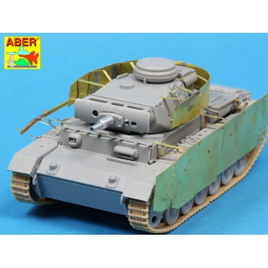 Side skirts for PzKpfw III - Aber Models 72 A09