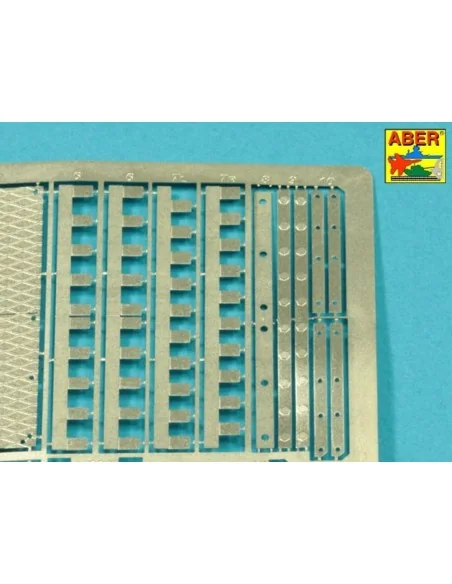 Tiger I, E Tunisia 501 abt.- Front mud flaps, 1/16 - Aber Models 16141