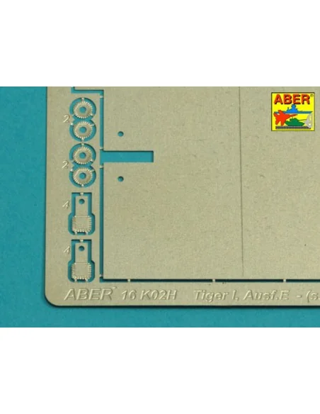 Tiger I, E Tunisia 501 abt.- Exhaust Covers, 1/16 - Aber Models 16144