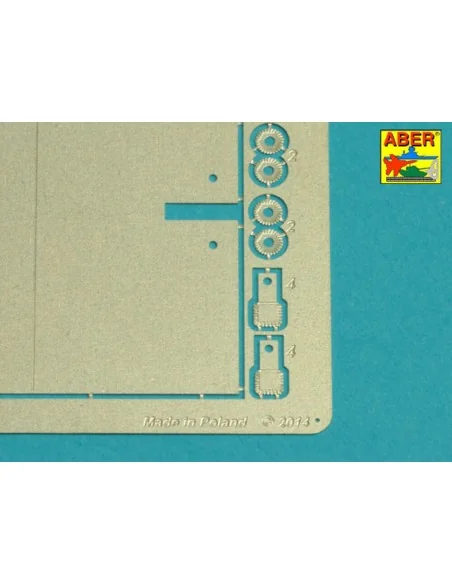 Tiger I, E Tunisia 501 abt.- Exhaust Covers, 1/16 - Aber Models 16144