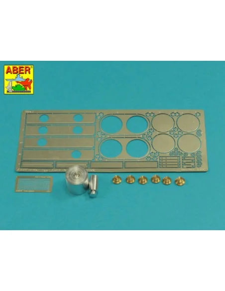 Tiger I, E Tunisia 501 abt.- Air filter covers, 1/16 - Aber Models ...