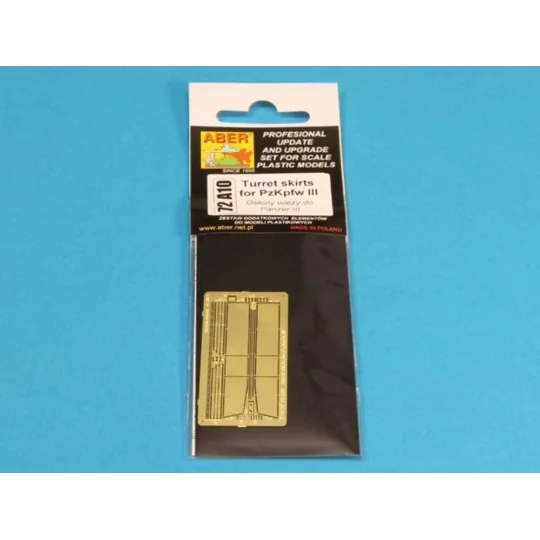 Turret skirts for PzKpfw III, 1/72 - Aber Models 72 A10 Turret skirts for PzKpfw III, 1/72 - Aber Models 72 A10