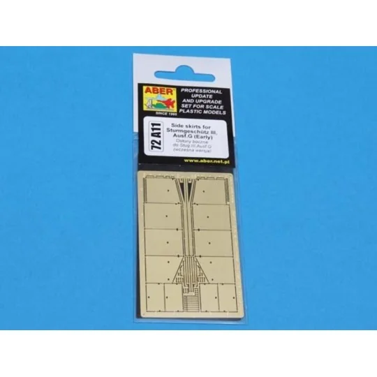 Side skirts for Stug. III-Early - Aber Models 72 A11