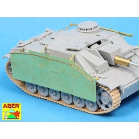 Side skirts for Stug. III-Early - Aber Models 72 A11