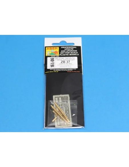 Set of two barrels ZB 37 for Panzer 38(t), 1/16 - Aber Models 16 L-06