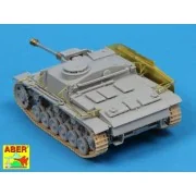 Side skirts for Stug. III-Early, 1/72 - Aber Models 72 A11 Side skirts for Stug. III-Early, 1/72 - Aber Models 72 A11