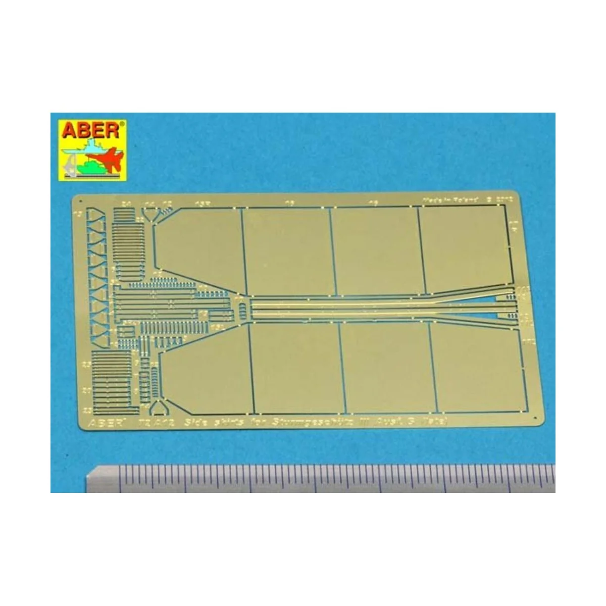 Side skirts for Stug. III (Late), 1/72 - Aber Models 72 A12 Side skirts for Stug. III (Late), 1/72 - Aber Models 72 A12