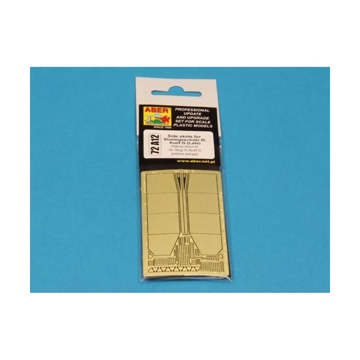 Side skirts for Stug. III (Late), 1/72 - Aber Models 72 A12 Side skirts for Stug. III (Late), 1/72 - Aber Models 72 A12