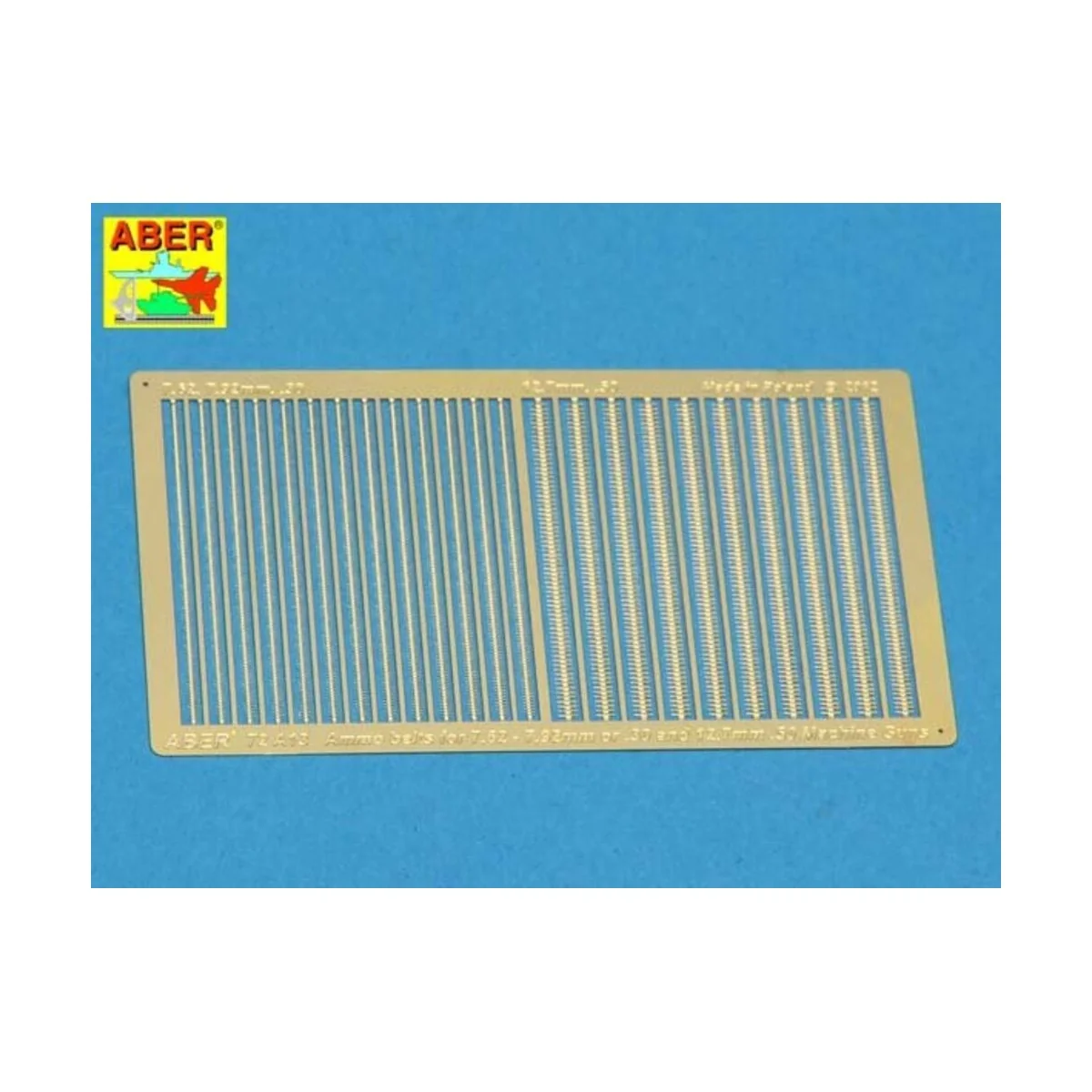 Ammo belts .30 and .50, 1/72 - Aber Models 72 A13 Ammo belts .30 and .50, 1/72 - Aber Models 72 A13