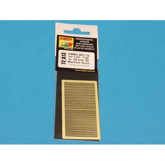 Ammo belts .30 and .50, 1/72 - Aber Models 72 A13 Ammo belts .30 and .50, 1/72 - Aber Models 72 A13