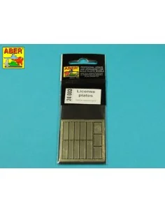 License plates, 1/24 - Aber Models 24003