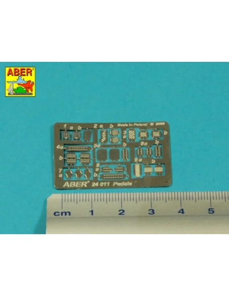 Pedals for all cars, 1/24 - Aber Models 24011