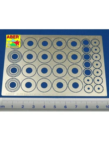 Standart slotted discs brakes dia.14mm, 1/24 - Aber Models 24015