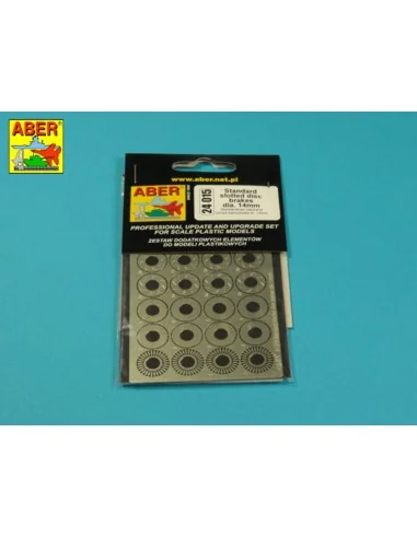 Standart slotted discs brakes dia.14mm, 1/24 - Aber Models 24015