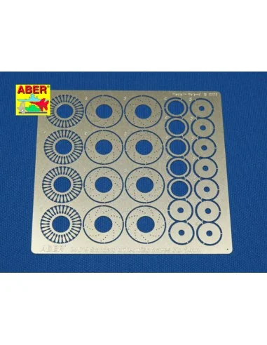Standard drilled discs brakes dia 14mm, 1/24 - Aber Models 24019