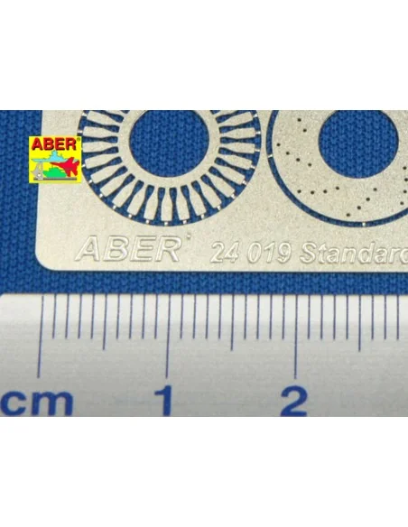 Standard drilled discs brakes dia 14mm, 1/24 - Aber Models 24019