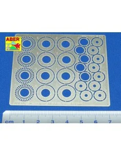 Standard drilled discs 13mm, 1/24 - Aber Models 24022