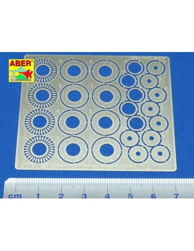 Standard drilled discs 13mm, 1/24 - Aber Models 24022