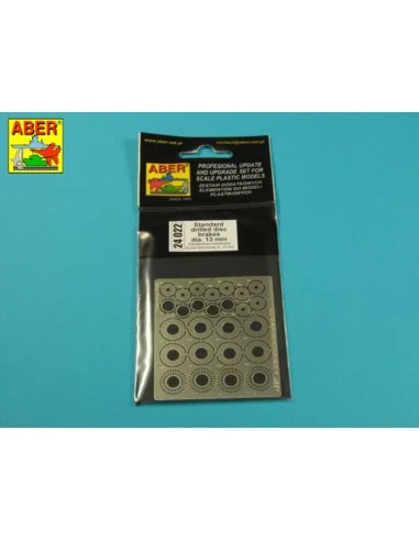Standard drilled discs 13mm, 1/24 - Aber Models 24022