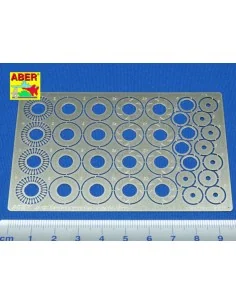 Standard slotted discs 13mm, 1/24 - Aber Models 24023
