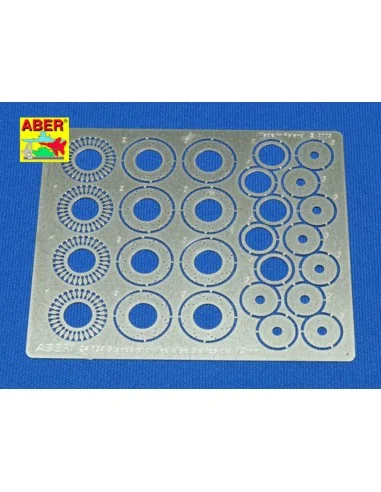 Standard drilled discs 12mm, 1/24 - Aber Models 24024