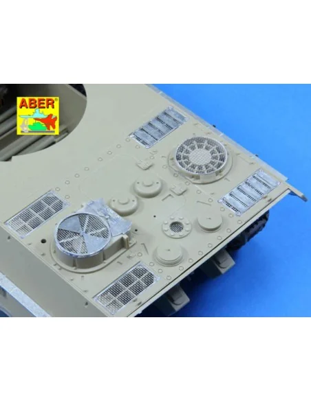 Grilles for Sd.Kfz.171 Panther Ausf.G late model, 1/25 - Aber Model...