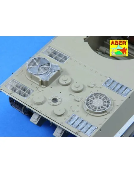 Grilles for Sd.Kfz.171 Panther Ausf.G late model, 1/25 - Aber Model...