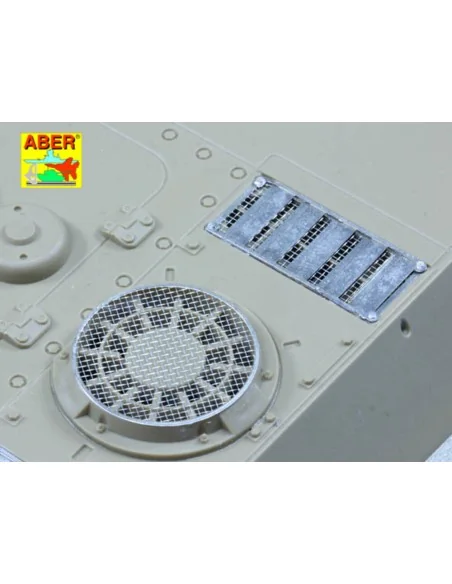 Grilles for Sd.Kfz.171 Panther Ausf.G late model, 1/25 - Aber Model...